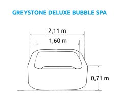 Marimex Vířivý bazén Greystone Deluxe Bubble Spa 4 11400262