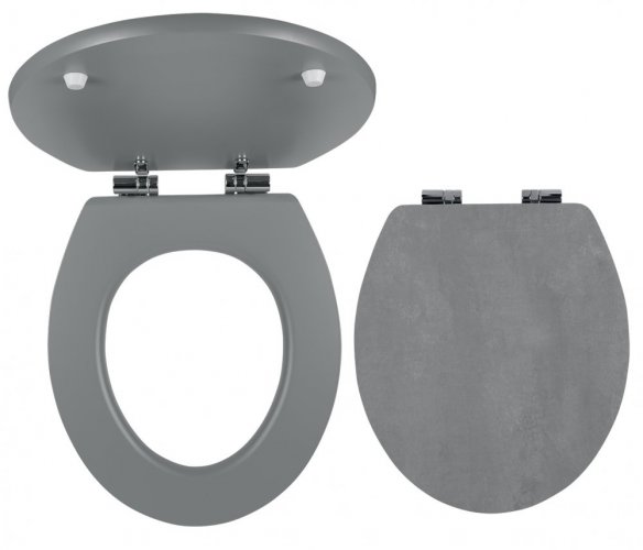 Novaservis WC sedátko, MDF s potiskem, panty kov-chrom WC/SOFTSTONE2