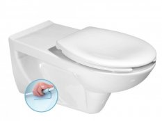 Sapho HANDICAP závěsná WC mísa prodloužená 37,5x73cm, Rimless, bílá K670-002