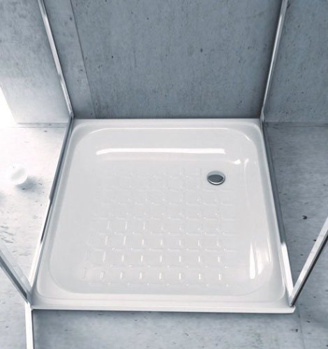 SMAVIT Smaltovaná sprchová vanička, čtverec 70x70x12cm, bílá PD70X70