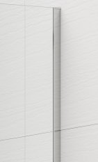 Polysan ESCA CHROME jednodílná sprchová zástěna k instalaci ke stěně, sklo čiré, 1000 mm ES1010-01