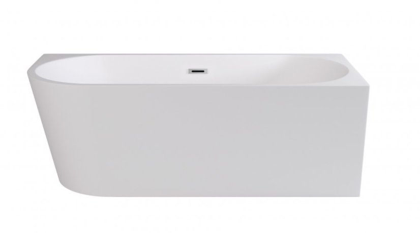 BESCO Volně stojící vana ZOYA bílá Barva sifonu - Chrom, Rozměr vany - 150 × 75 cm, Způsob provedení - Pravé VANZOYA150P