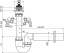 ALCA Sifon trubkový s nerezovou mřížkou DN70 a dvěma přípojkami A820-DN50