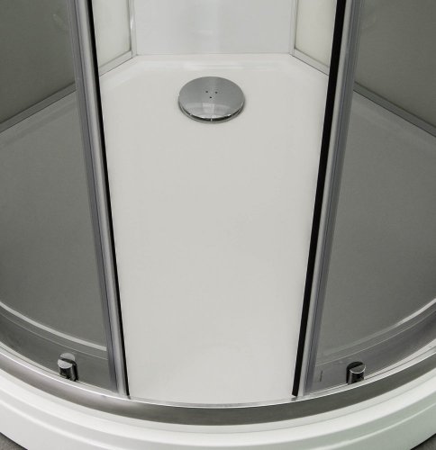 ARTTEC BRILIANT 90 x 90 cm - Masážní sprchový box model 5 šedé sklo PAN04699