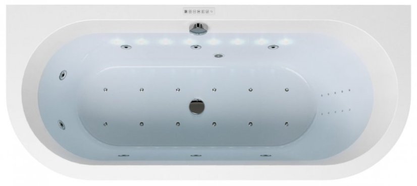 Polysan CHROMO PLANE vnitřní bodové barevné osvětlení vany, 8 RGB LED diod 91408
