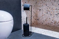Olsen Spa Drátěný držák toaletního papíru, černá barva KD02071779