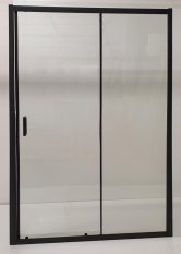 Olsen Spa Sprchové dveře do niky TREOS NEW BLACK Barva rámu - Černá matná, Rozměr A - 140 cm, Směr zavírání - Univerzální Levé / Pravé, Výplň - Čiré bezpečnostní sklo - 6 mm OLBTREO140BC