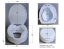 Ridder HANDICAP WC sedátko zvýšené 10cm, bez madel, bílá A0071001