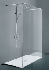 HOPA Walk-in sprchový kout CALA Barva rámu - Chrom/Leštěný hliník (ALU), Rozměr A - 120 cm, Rozměr C - 195 cm, Směr zavírání - Univerzální Levé / Pravé, Výplň - Čiré bezpečnostní sklo - 8 mm BCCALA12CC