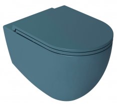 Isvea INFINITY WC sedátko, SLIM, odnímatelné, Soft Close, zelená petrol 40KF0545I-S