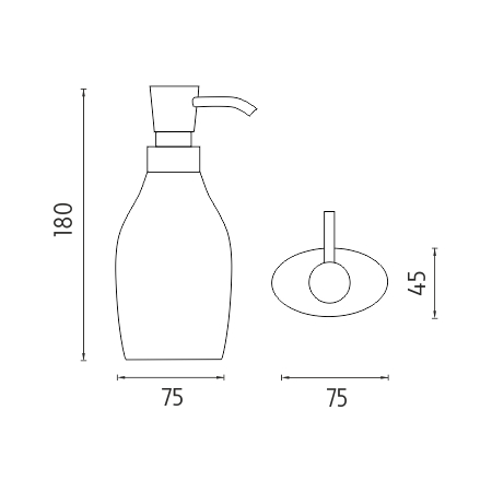 Nimco Dávkovač tekutého mýdla, pumpička plast AV 15031-05
