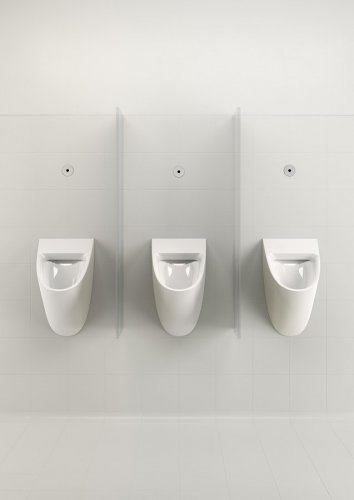 GSI COMMUNITY urinál se zakrytým přívodem vody, 31x54,5cm, bílá ExtraGlaze 769511