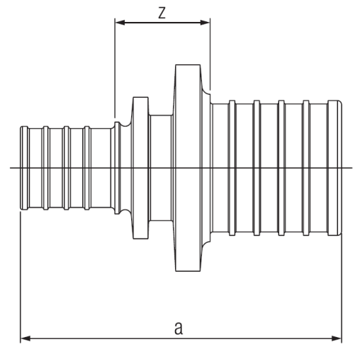 REHAU RAUTHERM spojka redukovaná 17x2,0/16x1,5 mm x 10,1x1,1 mm, 12005331001
