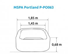 Marimex Vířivý bazén MSPA Portland P-PO063 11400274