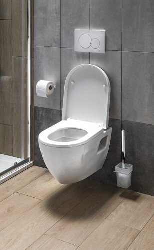 Aqualine NERA závěsná WC mísa, 35,5x50cm, bílá NS952